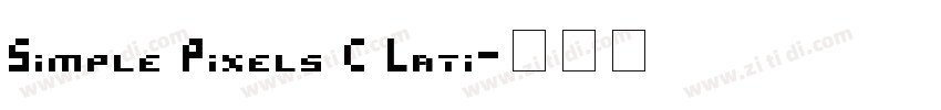 Simple Pixels ( Lati字体转换